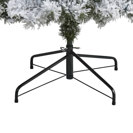 8ft. Unlit Flocked West Virginia Fir Artificial Christmas Tree